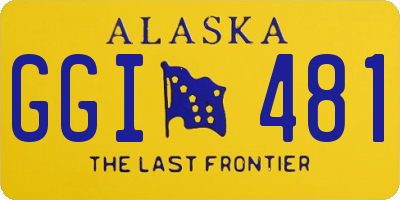 AK license plate GGI481