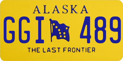 AK license plate GGI489