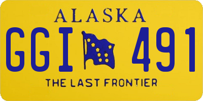 AK license plate GGI491