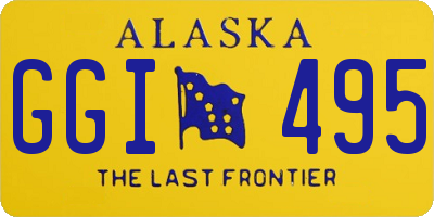 AK license plate GGI495