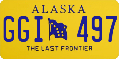 AK license plate GGI497
