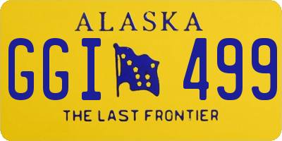AK license plate GGI499