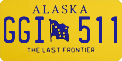 AK license plate GGI511