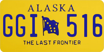 AK license plate GGI516