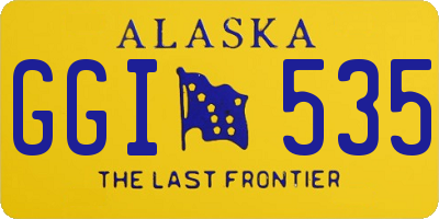 AK license plate GGI535