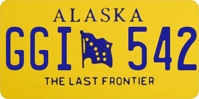 AK license plate GGI542