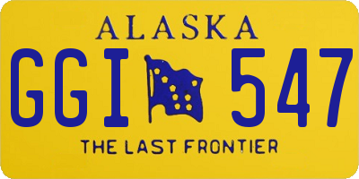 AK license plate GGI547