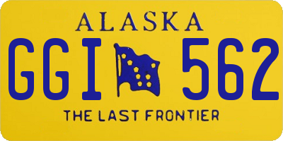 AK license plate GGI562