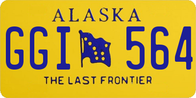 AK license plate GGI564