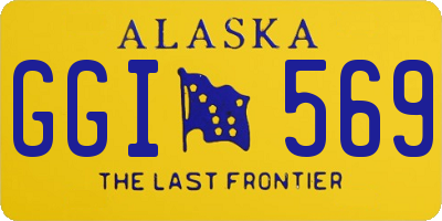 AK license plate GGI569