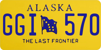 AK license plate GGI570