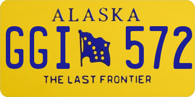 AK license plate GGI572