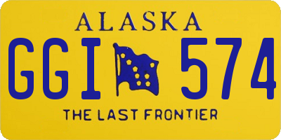 AK license plate GGI574