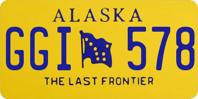 AK license plate GGI578