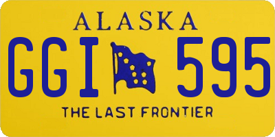 AK license plate GGI595