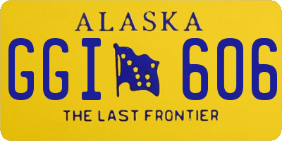 AK license plate GGI606