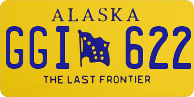 AK license plate GGI622