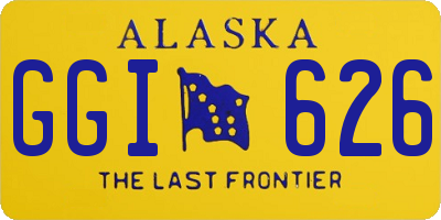AK license plate GGI626