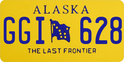 AK license plate GGI628