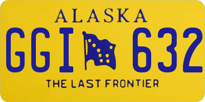 AK license plate GGI632