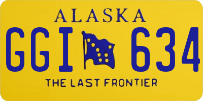 AK license plate GGI634
