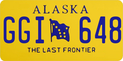 AK license plate GGI648