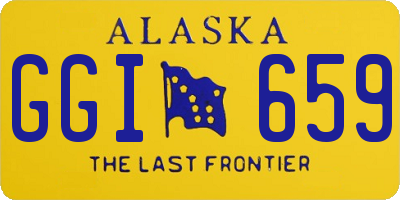 AK license plate GGI659