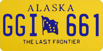 AK license plate GGI661
