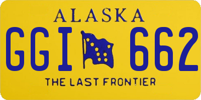 AK license plate GGI662