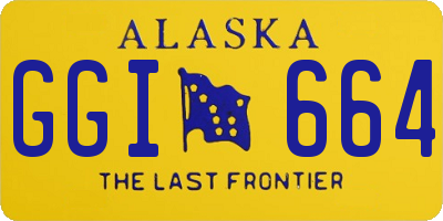 AK license plate GGI664