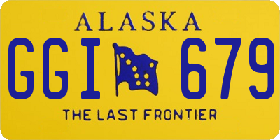 AK license plate GGI679