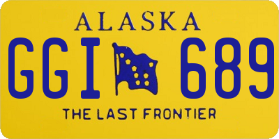 AK license plate GGI689