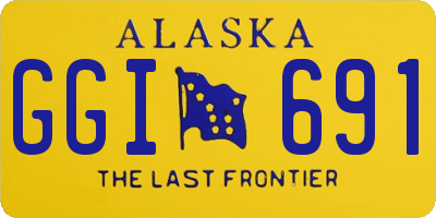 AK license plate GGI691