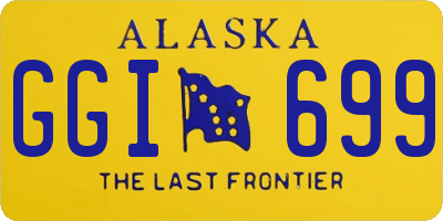 AK license plate GGI699