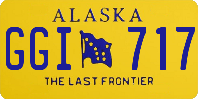 AK license plate GGI717