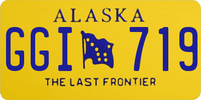 AK license plate GGI719