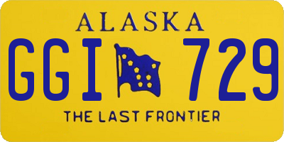 AK license plate GGI729