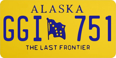 AK license plate GGI751