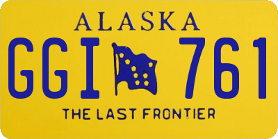 AK license plate GGI761