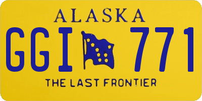 AK license plate GGI771