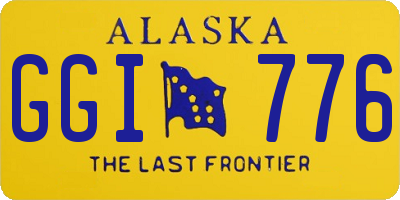 AK license plate GGI776