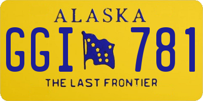 AK license plate GGI781