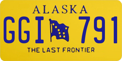AK license plate GGI791