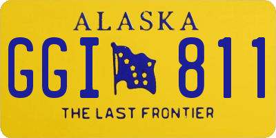 AK license plate GGI811