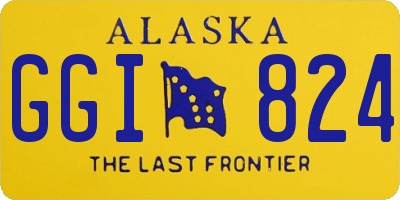 AK license plate GGI824