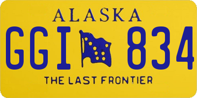 AK license plate GGI834