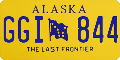 AK license plate GGI844
