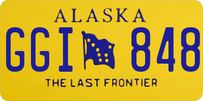 AK license plate GGI848