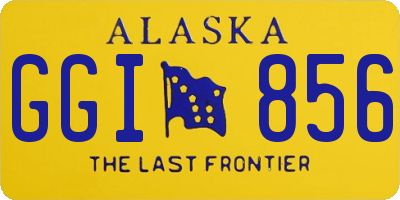 AK license plate GGI856