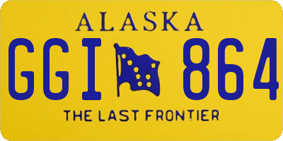 AK license plate GGI864